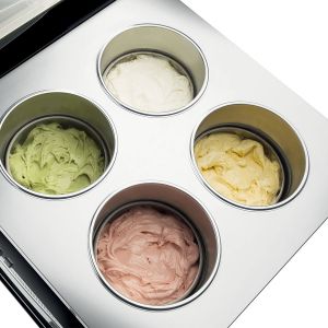 Хладилната витрина за сладолед NEMOX Sweet 4 Pozzetti (черна)